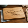 Personalized Rubber Wood Cutting Board | Custom Family Name Gift