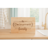 Personalized Rubber Wood Cutting Board | Custom Family Name Gift