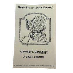 Centennial Sunbonnet Pattern by Virginia Robertson – 1986 Osage County Quilt Factory Vintage