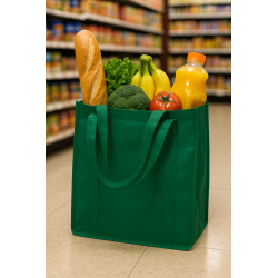 Green Eco-Friendly Grocery Tote Bag – Reusable, Foldable & Recyclable