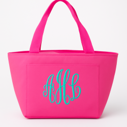 Personalized Monogram Insulated Lunch Bag | Custom Embroidered Tote