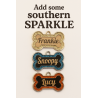 Personalized Glitter Bone Dog Tag | Custom Engraved Pet ID for Dogs & Cats