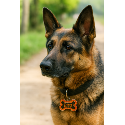 Personalized Glitter Bone Dog Tag | Custom Engraved Pet ID for Dogs & Cats