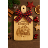 Mini Christmas Charcuterie Board – Engraved Bamboo | Southern Holiday Décor
