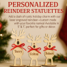 Personalized Reindeer Statuettes – Custom Laser Engraved Holiday Décor | Dawg Gone Gifts