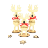 Personalized Reindeer Statuettes – Custom Laser Engraved Holiday Décor | Dawg Gone Gifts