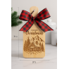 Mini Christmas Charcuterie Board – Engraved Bamboo | Southern Holiday Décor