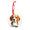 Custom Dog Christmas Ornament – Personalized Ceramic Pet Ornament | Dawg Gone Gifts