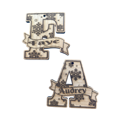 Personalized Wooden Letter Ornament | Custom Name Christmas Ornament – Made in Mississippi