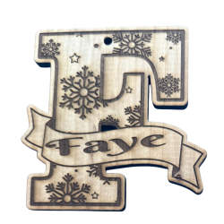 Personalized Wooden Letter Ornament | Custom Name Christmas Ornament – Made in Mississippi