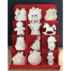 Create Your Own Ornament Kit | DIY Wooden Christmas Ornament Painting Set