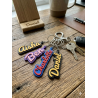 Custom Name Keychain - Personalized 3D Printed Bag Tag