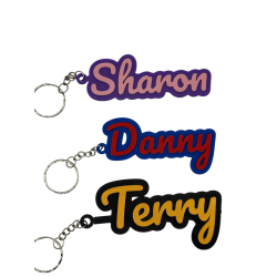 Custom Name Keychain - Personalized 3D Printed Bag Tag