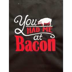 You Had Me at Bacon Apron – Funny Embroidered Grill Apron for Him or Her