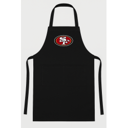 Personalized 49ers-Inspired Apron – Embroidered Football Fan Gift