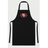 Personalized 49ers-Inspired Apron – Embroidered Football Fan Gift