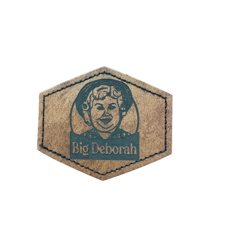 Big Deborah Leatherette Patch – Southern Laser Engraved Iron-On or Sew-On