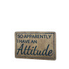 So Apparently I Have An Attitude Patch – Funny Leatherette Sew-On or Adhesive