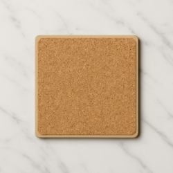 Retro Floppy Disk Wooden Coaster – Laser Engraved Sony MFD-2DD | Cork Backed