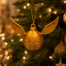 3D Printed Golden Snitch-Inspired Christmas Tree Ornament 3D Printed Golden Snitch-Inspired Christmas Tree Ornament