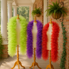 Handmade Southern Sass Tulle Boa – Custom Fluffy Tulle Boa in Multiple Colors & Lengths
