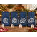 Embroidered Christmas Kitchen Towel – Red or Blue – Choice of 4 Designs