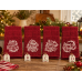 Embroidered Christmas Kitchen Towel – Red or Blue – Choice of 4 Designs