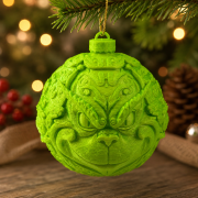 3D Printed Grinch Christmas Ornament