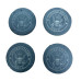 Laser Engraved Round Slate Coaster (Set of 4) Laser Engraved Round Slate Coaster (Set of 4)