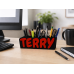 Personalized 3D Printed Name Desk Organizer Personalized 3D Printed Name Desk Organizer
