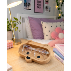 3D Printed Bear Face Eyeglass Holder Tray – Assorted Colors