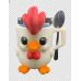 3D Printed Chicken Ice Cream Pint Holder with Spoon Holder