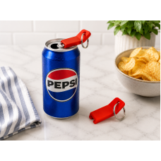 Small 3D Printed Can Tab Opener Keychain