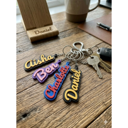 Personalized 3D Printed Name Keychain
