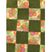 Handmade Green Floral Patchwork Baby Quilt – 36" x 36"