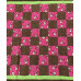 Handmade Pink, Brown & Green Mouse-Themed Baby Quilt – 42" x 44"