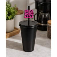 3D Printed “On My Husband’s Naughty List” Straw Topper