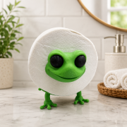 3D Printed Frog Toilet Paper Holder